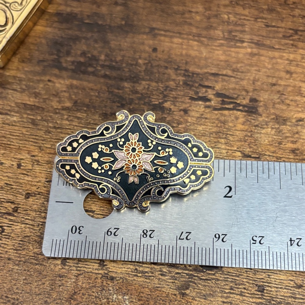 Vintage Cloisonne Signed Brooch